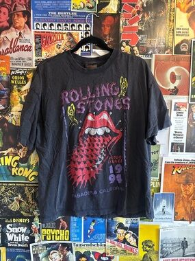 Rolling Stones 1994 Voodoo Lounge Tour Black Graphic Tee